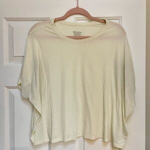 Athleta Soft Butter Cream With Ease Short Sleeve Tee